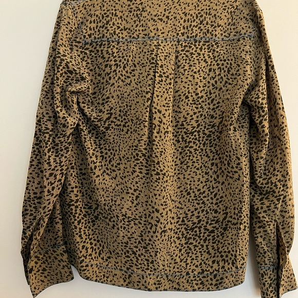Rag & Bone Shields Leopard Print Blouse - Picture 8 of 11